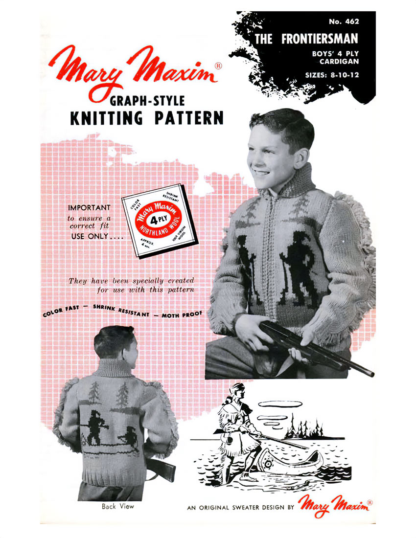 Children's Frontiersman Cardigan Pattern