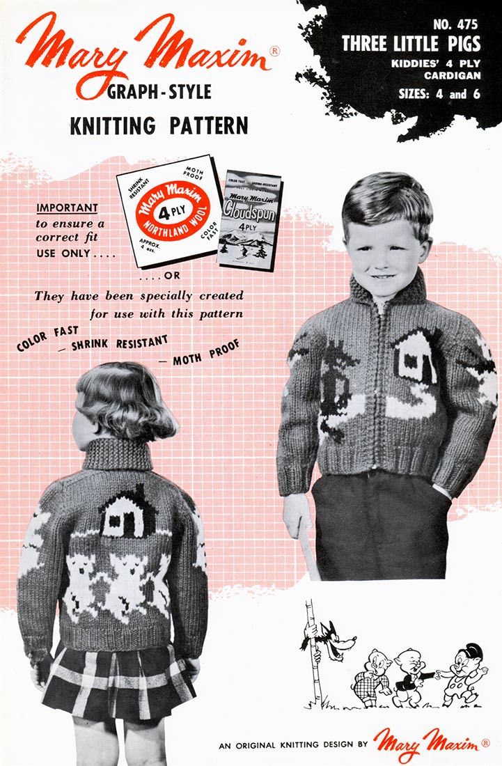 Three Little Pigs Cardigan Pattern