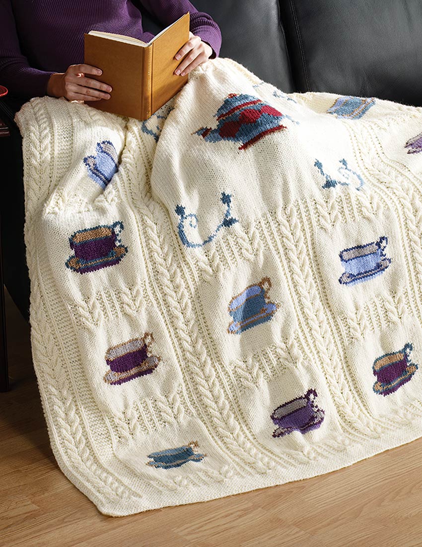 Tea Time Throw Pattern