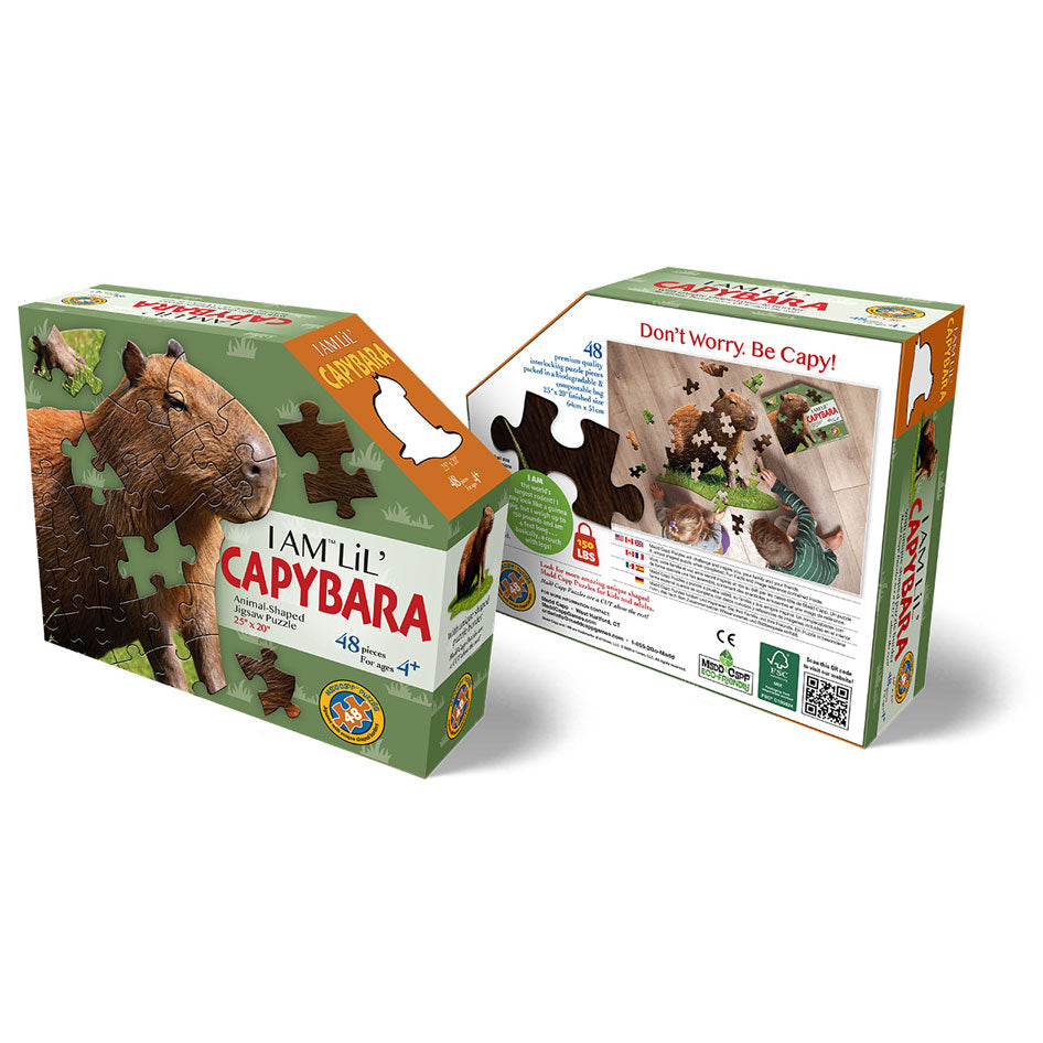 I Am Lil' Capybara Shaped Jigsaw Puzzle