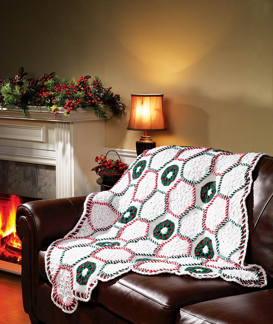 Wreath Afghan Pattern