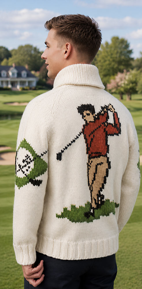 Patrón de cárdigan de golf