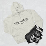 Mary Maxim Full Zip Hoodie - White & Black Logo - Unisex