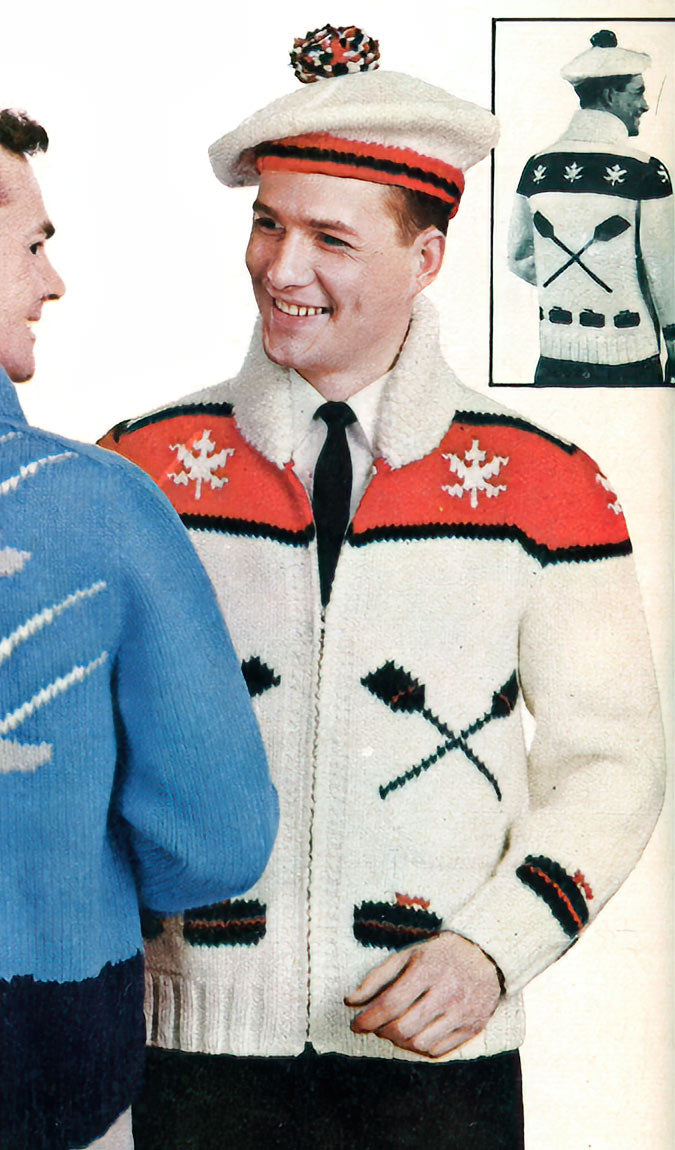 Cárdigan Granite Club y patrón Tam-O-Shanter