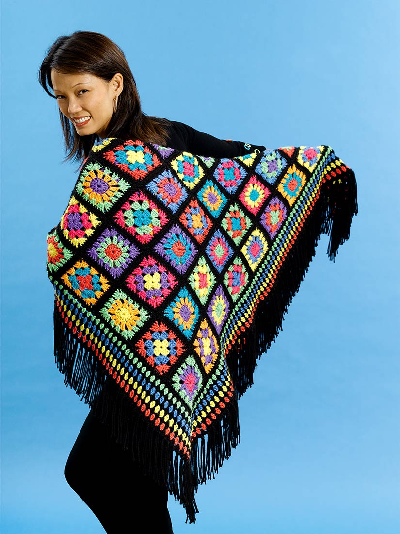 Granny Square Throw Pattern