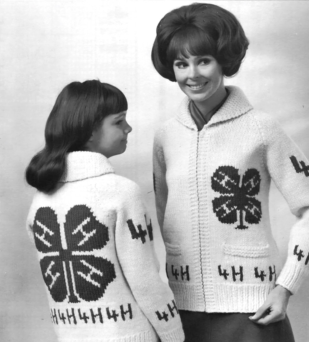 Ladie's or Youth 4H Club Cardigan Pattern