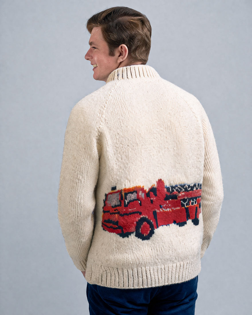 Fire Truck Cardigan Pattern