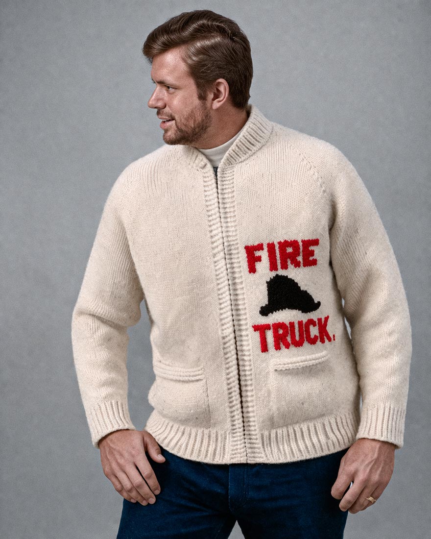 Fire Truck Cardigan Pattern