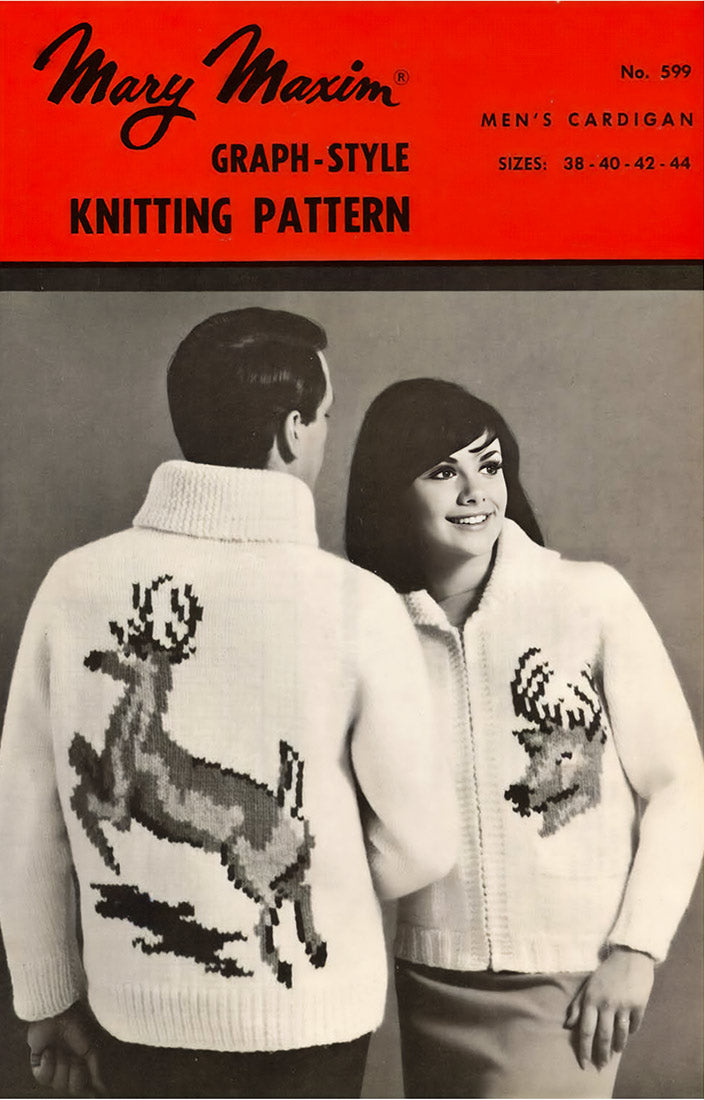 Men's Deer Cardigan Pattern