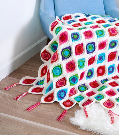 Free Red Free Red Heart Retro Crochet Ornament Throw Pattern