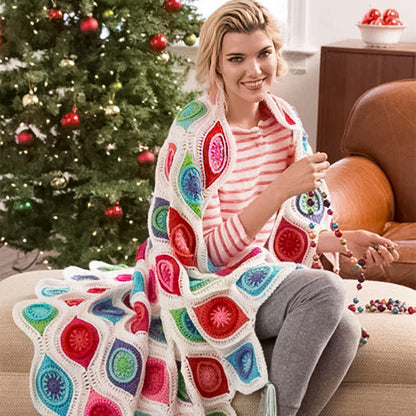 Free Red Free Red Heart Retro Crochet Ornament Throw Pattern