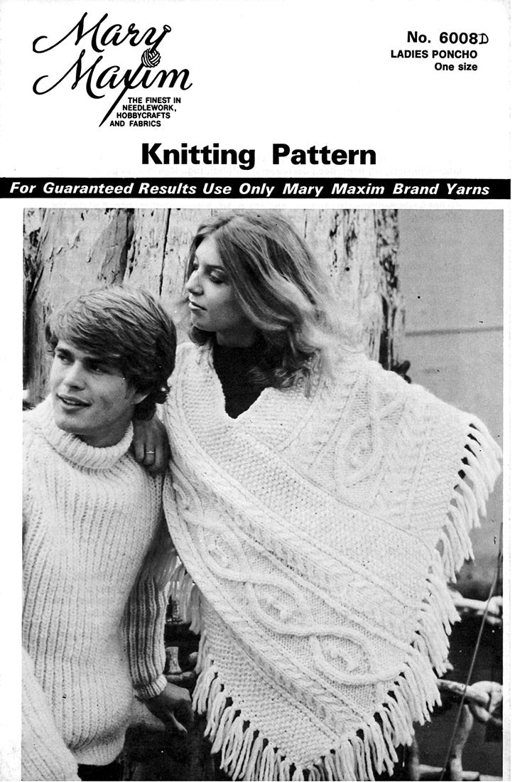 Ladies' Poncho Pattern