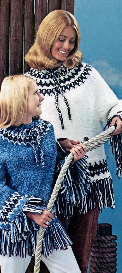 Child's Poncho-Pullover Pattern
