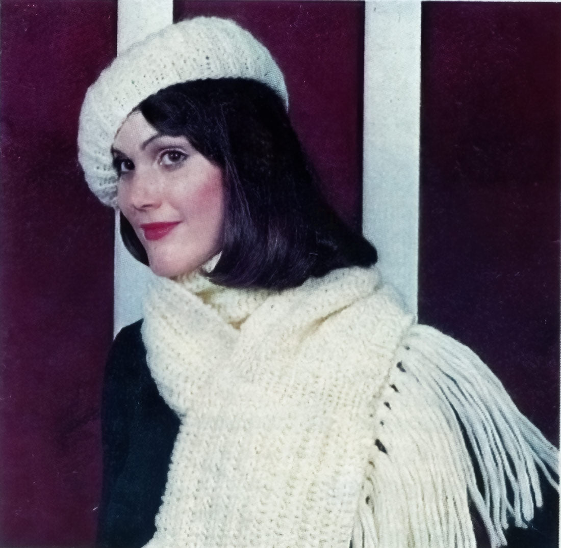 Knitted Fisherman Hat & Scarf Pattern