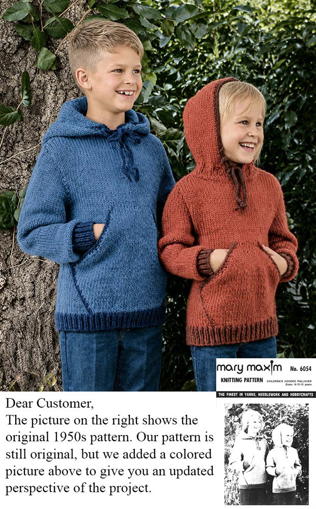 Children's Hooded Pullover Pattern