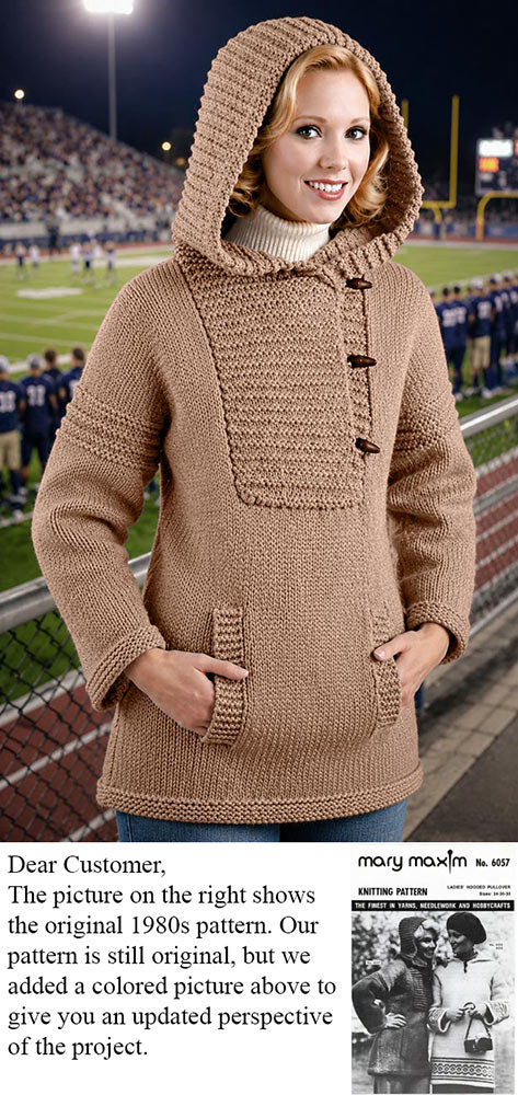 Ladies' Hooded Pullover Pattern