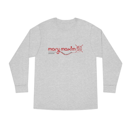Mary Maxim Long Sleeve Tee - Red Logo - Unisex