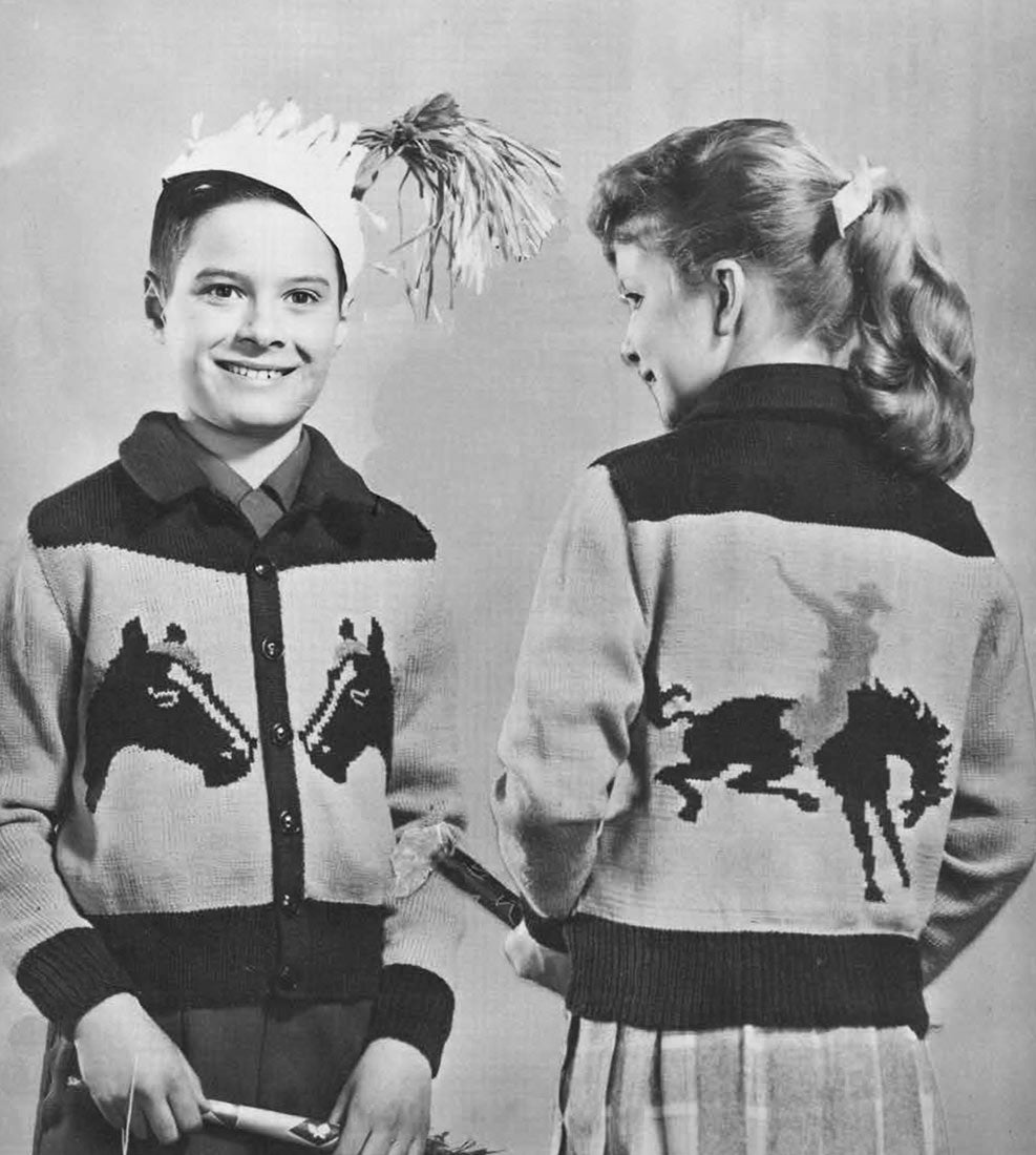 Boy's & Girl's Rodeo Cardigan Pattern