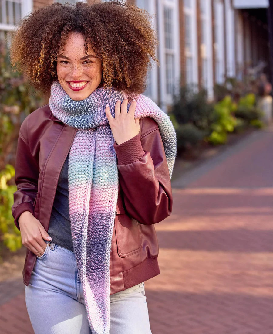 Free Slip Stitch Edge Scarf Pattern