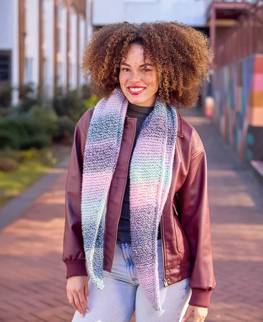 Free Slip Stitch Edge Scarf Pattern