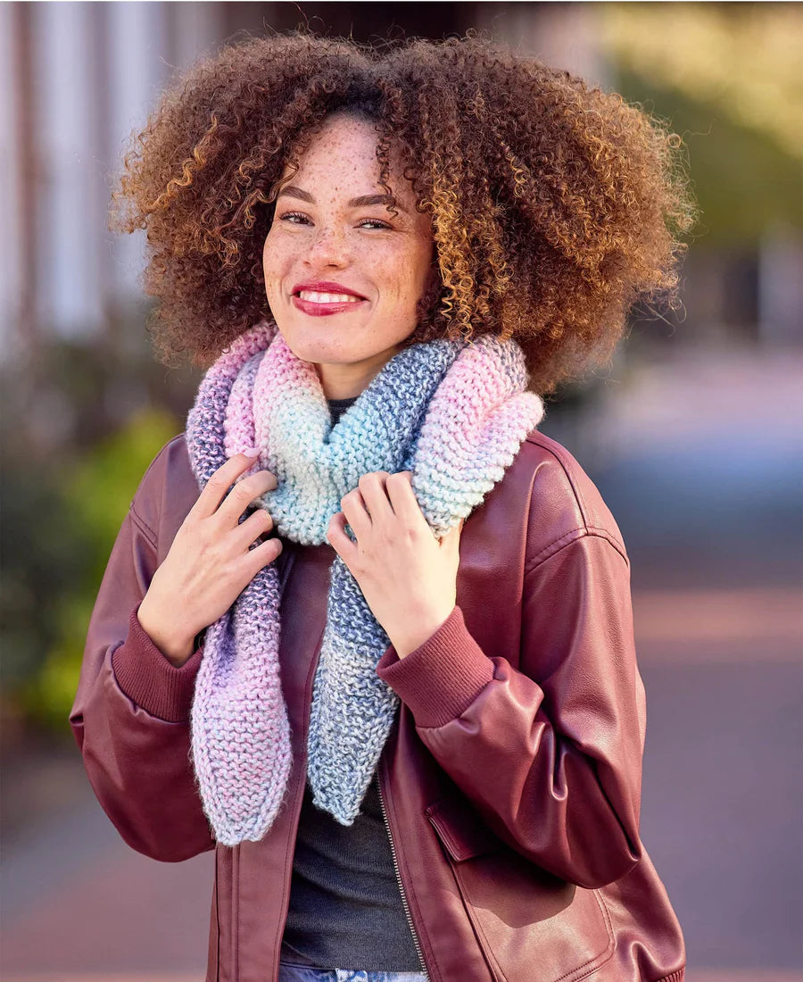 Free Slip Stitch Edge Scarf Pattern