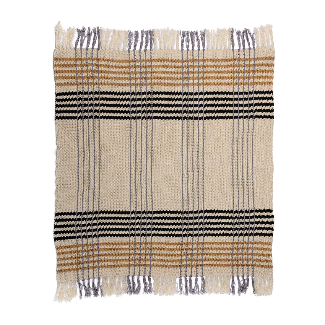 Free Plaid Crochet Throw Pattern