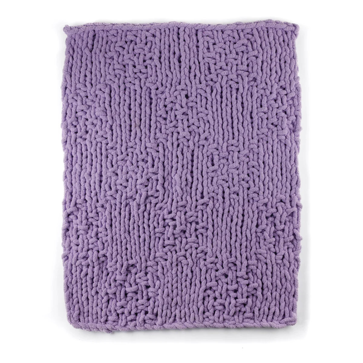 Free Bernat Irish Moss Basketweave Knit Blanket Pattern