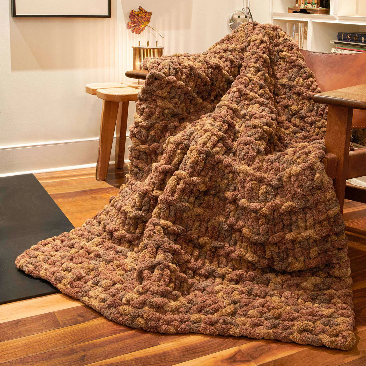 Free Bernatt Garter Ridges Knit Blanket Pattern