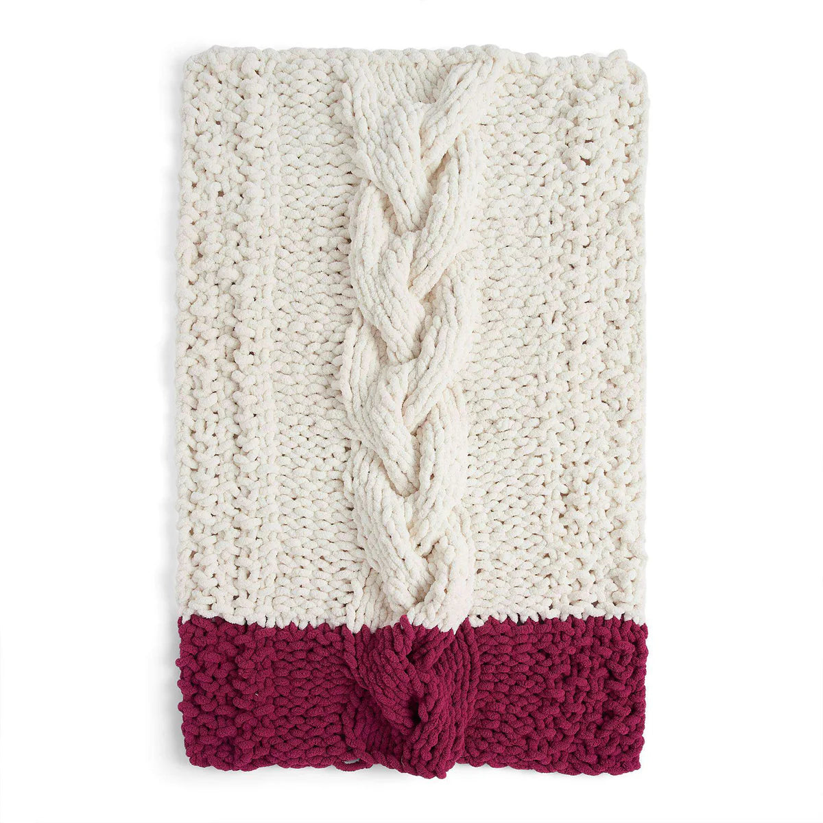 Free Knit Copious Cable Blanket Pattern