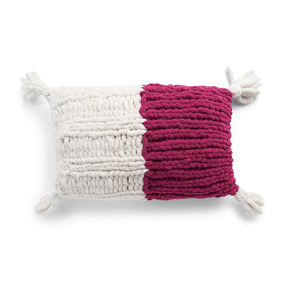 Free Bernat Big Cuddle Knit Pillow Pattern