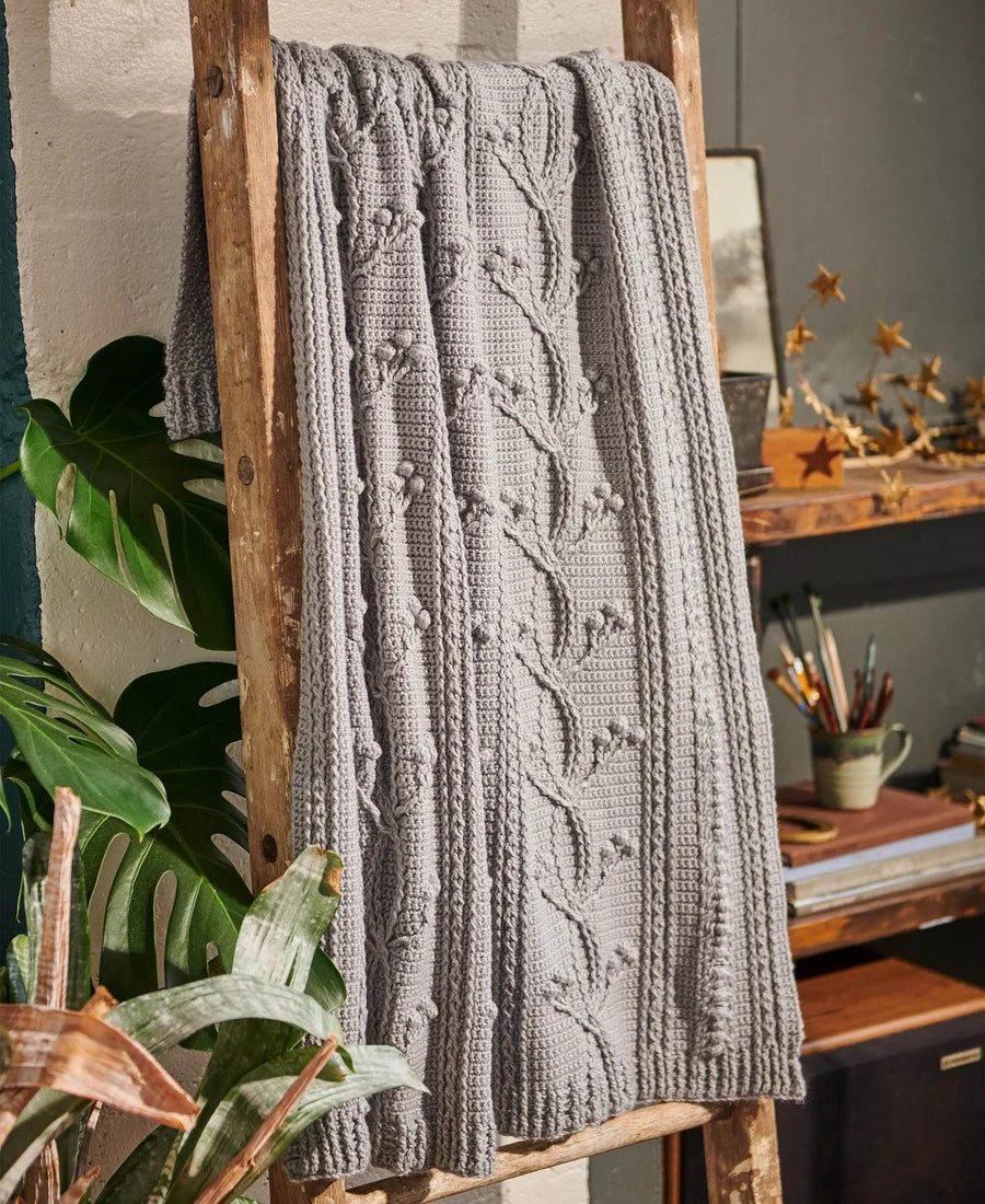Free Cable and Clusters Blanket Pattern