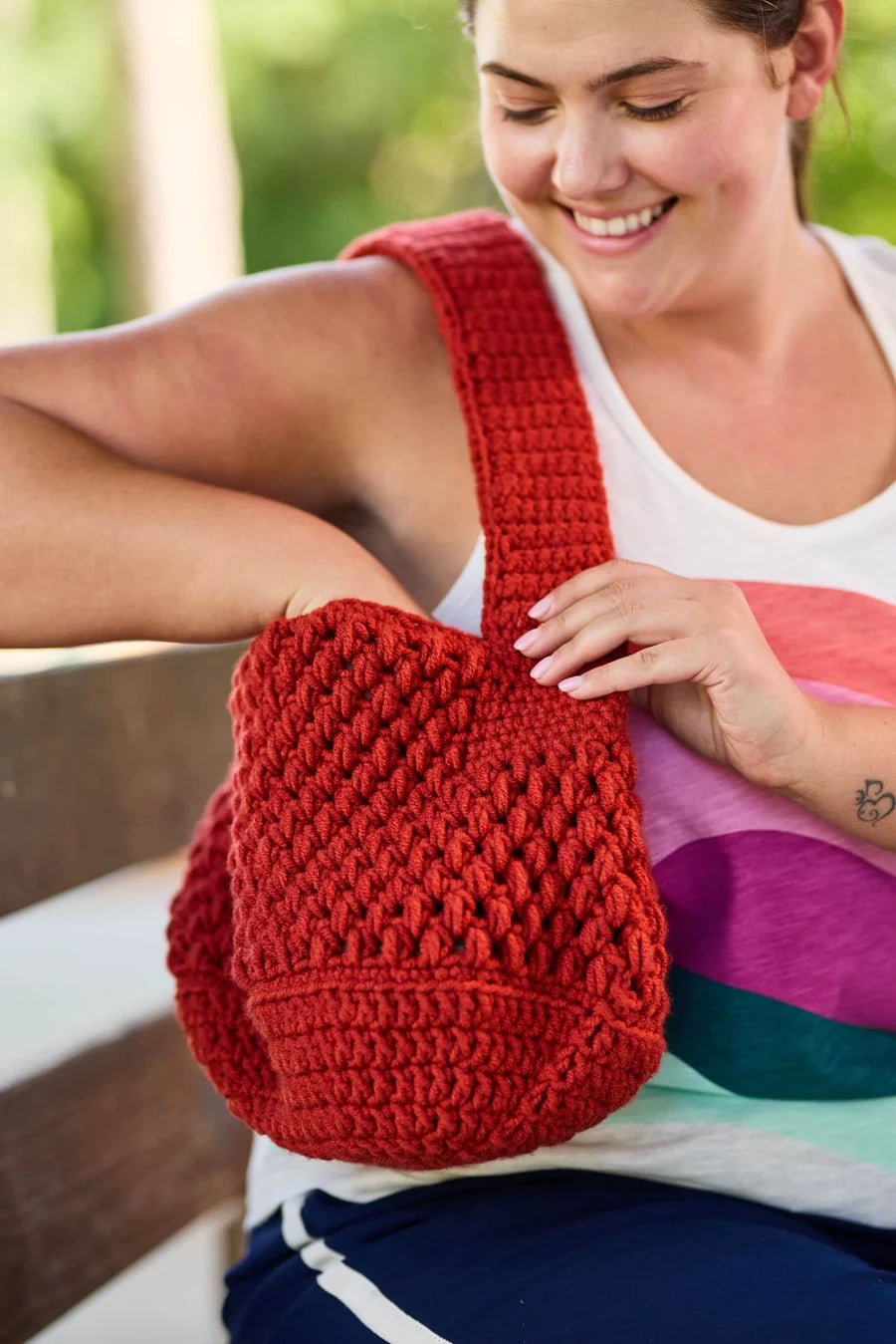 Free Cluster Stitch Bag Pattern