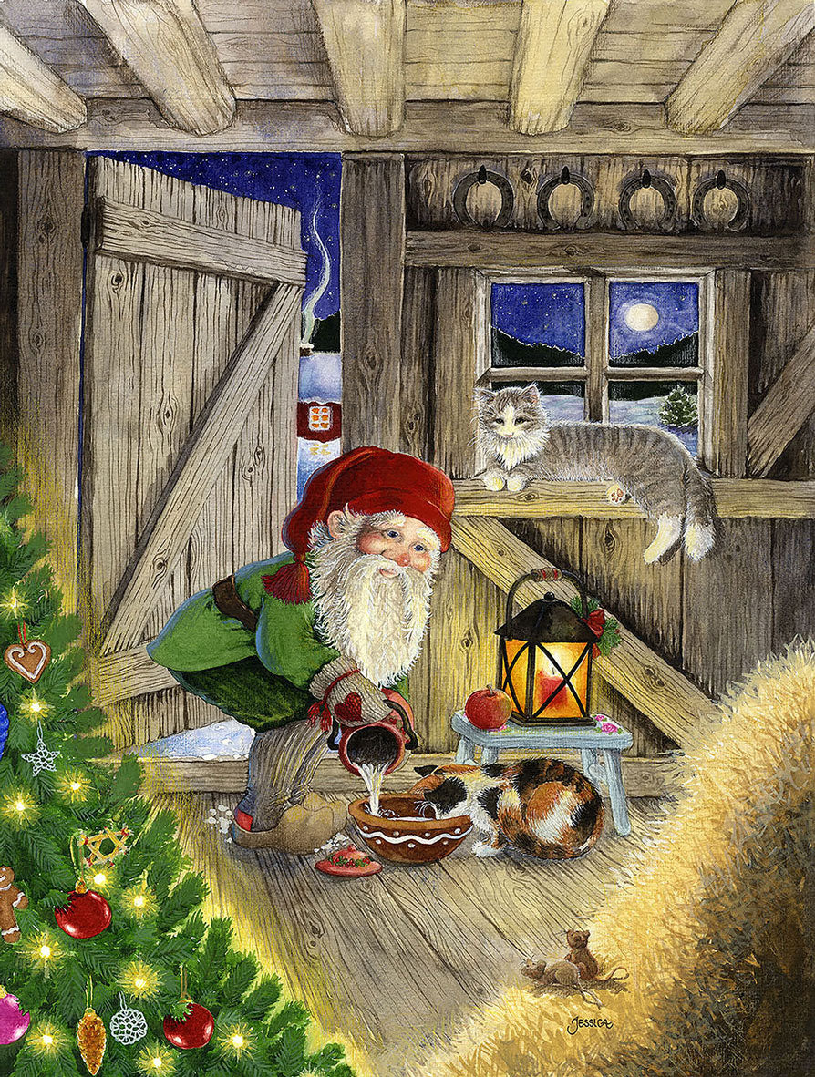 Christmas in the Barn Jigsaw Puzzle