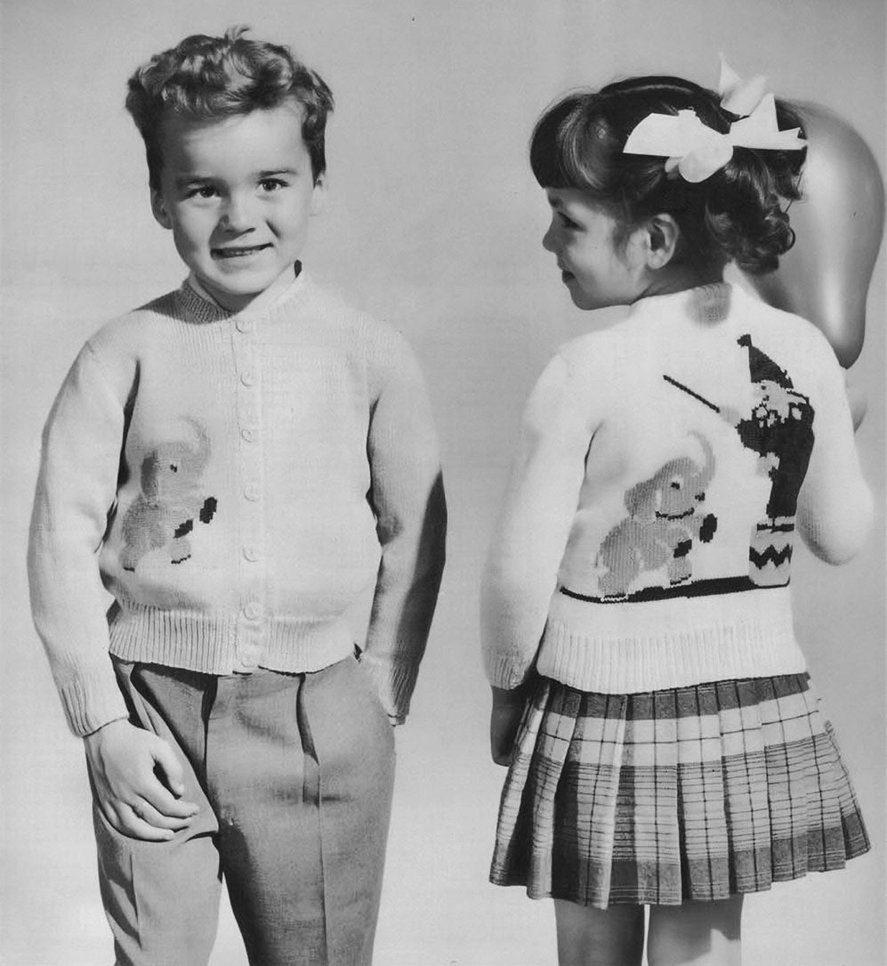 Patrón Cardigan Elefante para Niña o Niño