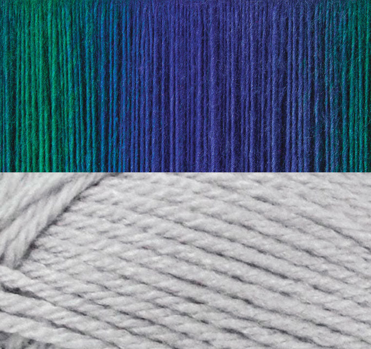 Snowscape Overlay Mosaic Blanket