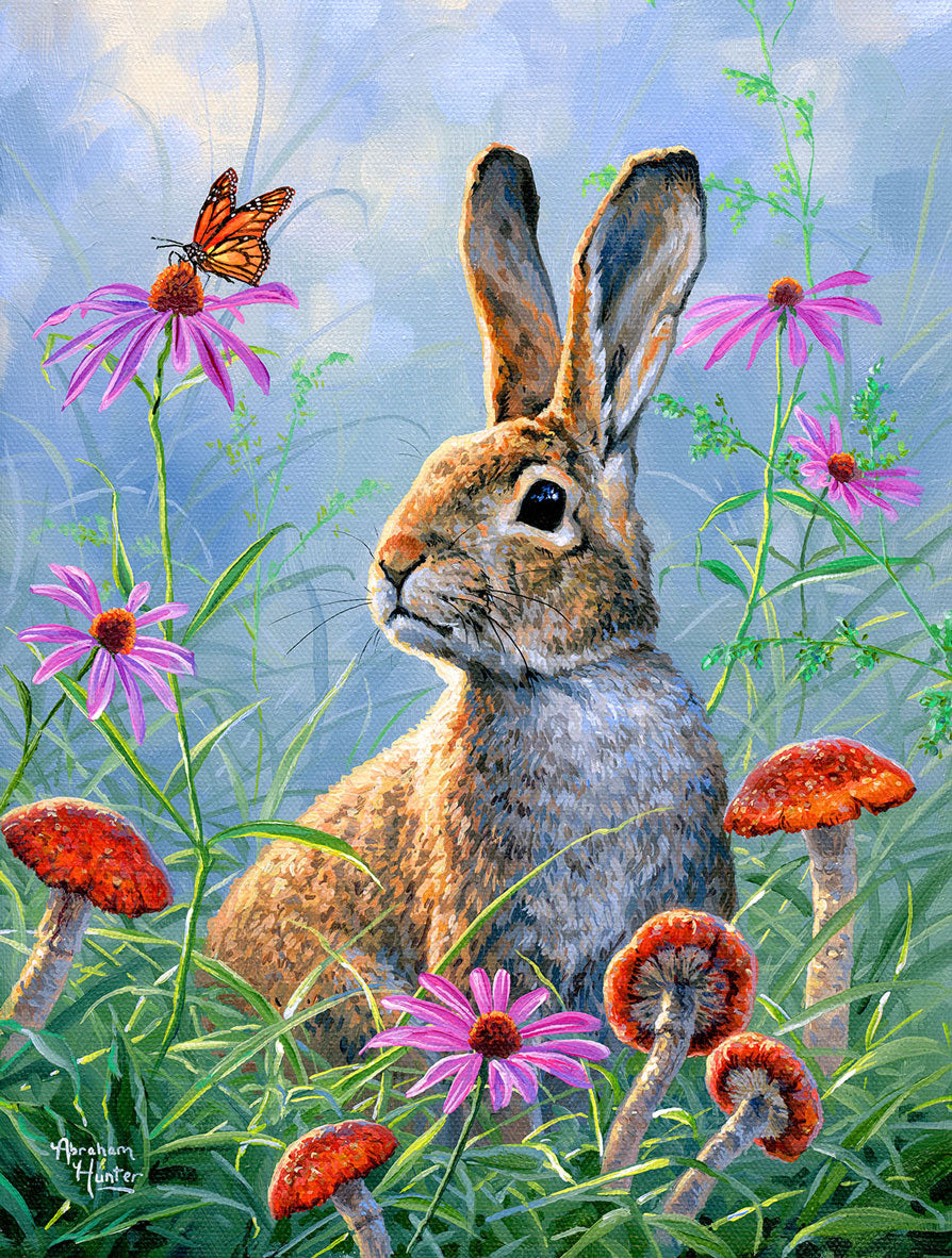 Curious Cottontail Jigsaw Puzzle