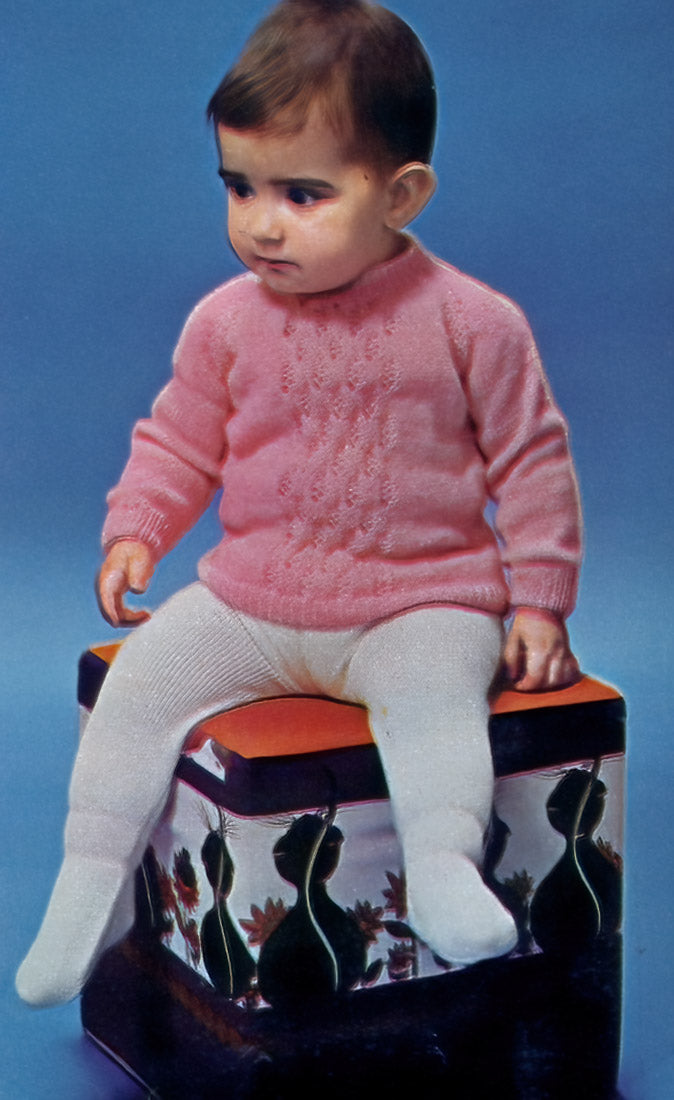 Babies' Crew Neck Raglan Pullover Pattern