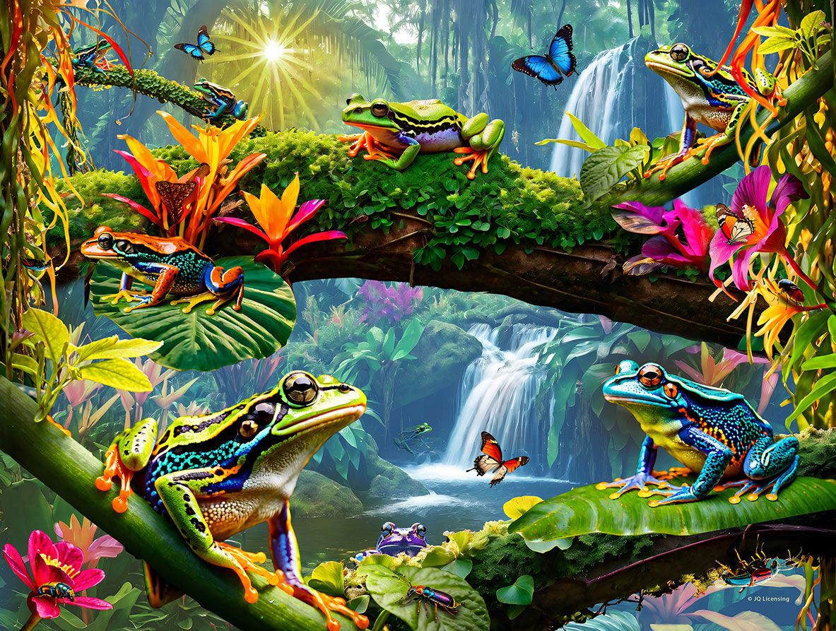 Jungle Frogs Jigsaw Puzzle