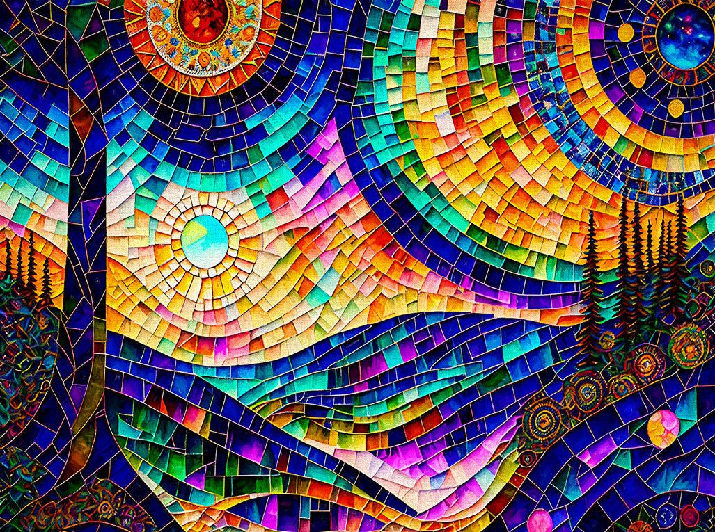 Psychedelic Sunday Jigsaw Puzzle