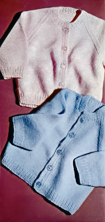 Patrón de cárdigan raglán