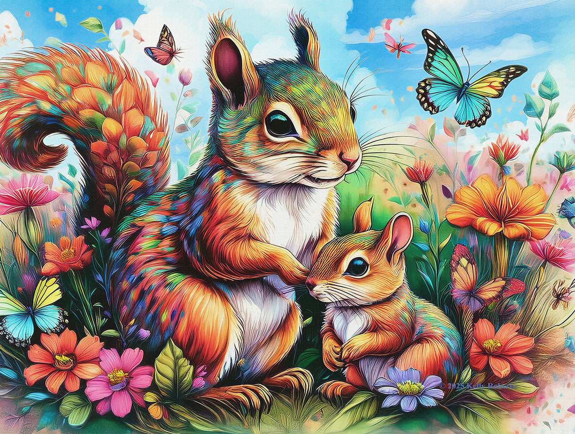Squirrel Family Jigsaw Puzzle