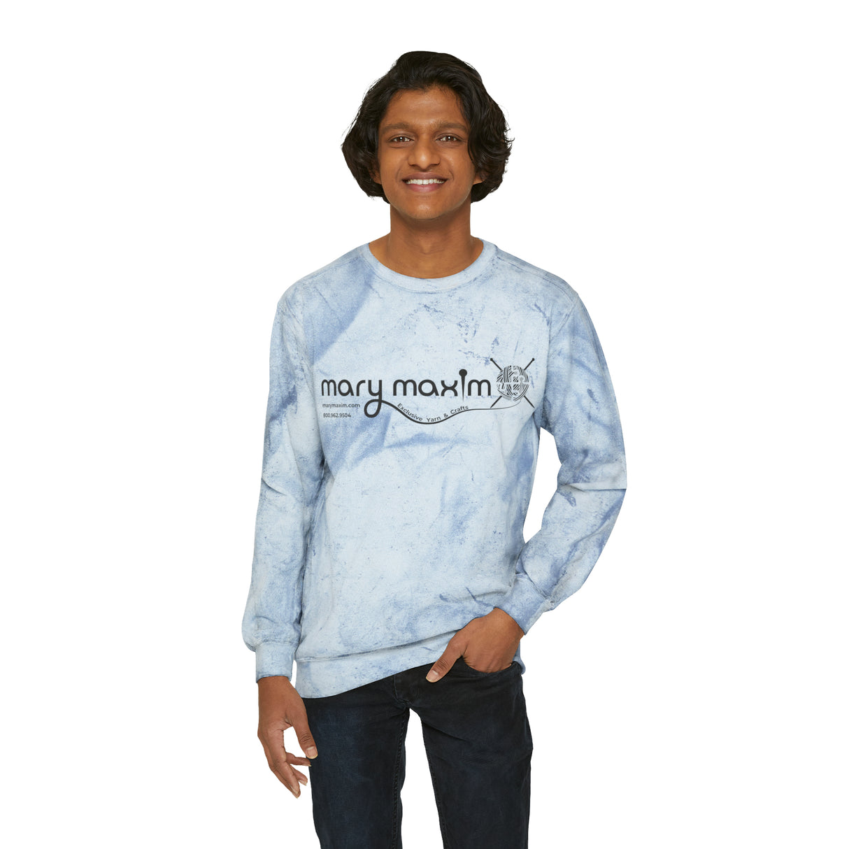 Mary Maxim Color Blast Crewneck Sweatshirt - Unisex