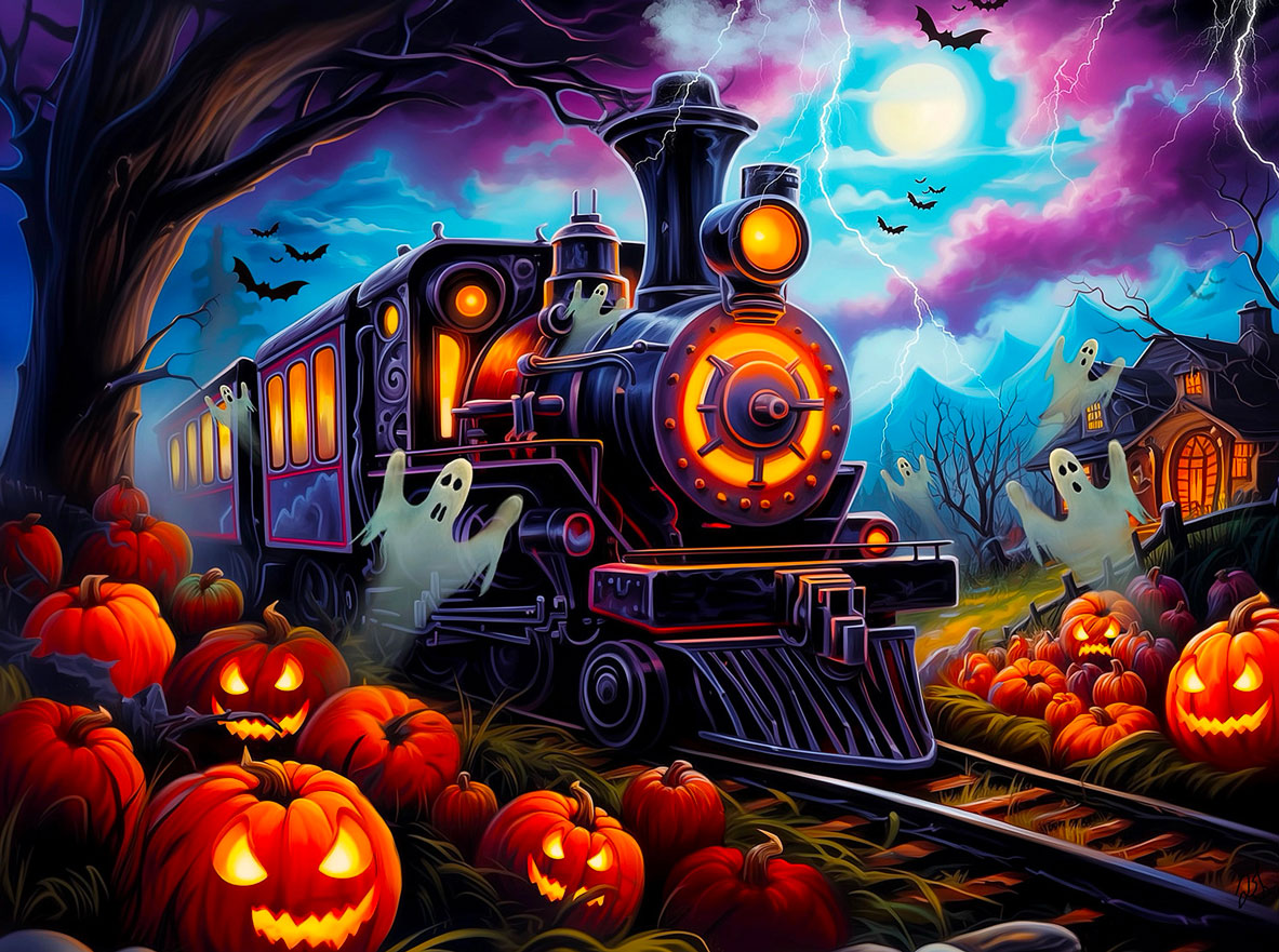 Halloween Train Jigsaw Puzzle