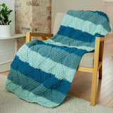 Free Bernat Twisted Stitch Knit Blanket Pattern