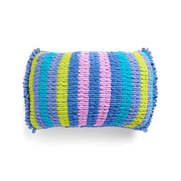 Patrón de almohada Bernat EZ Stripe-Mazing gratuito, versión 3
