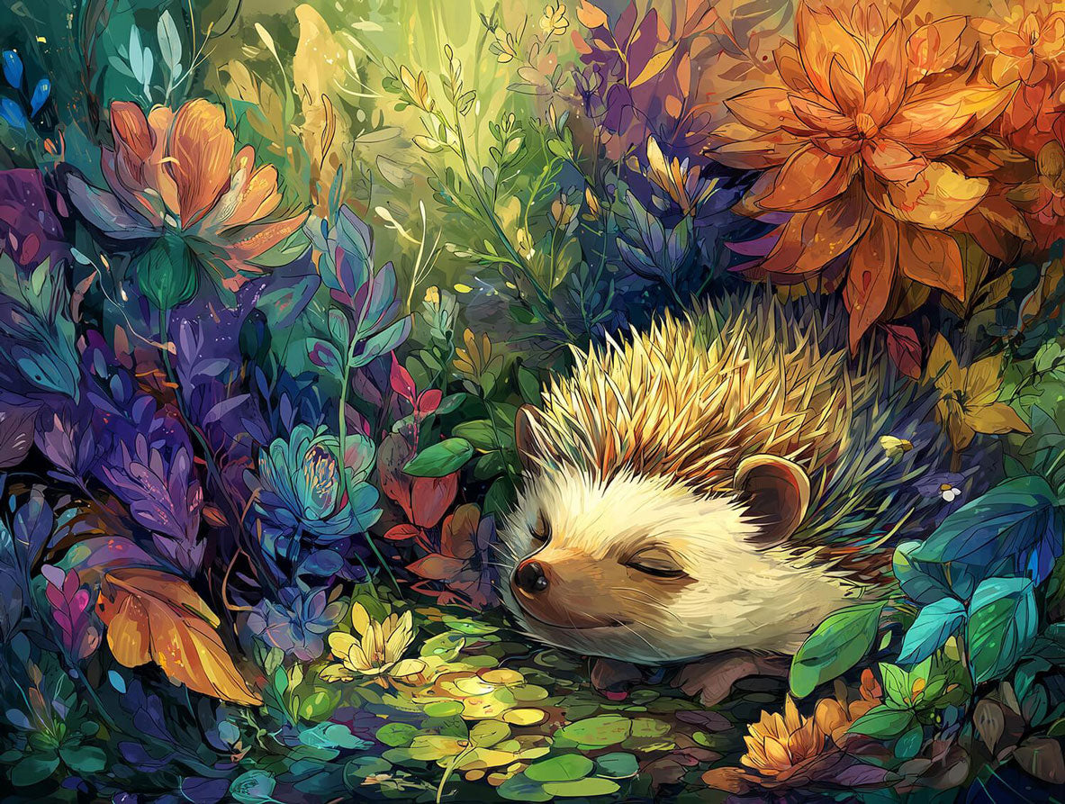 Sleepy Hedgehog Jigsaw Puzzle