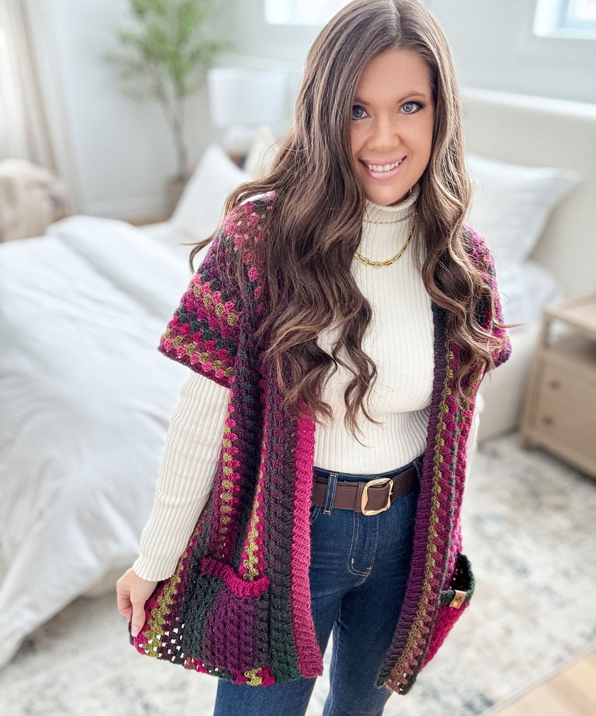 Short Granny Pop Ruana