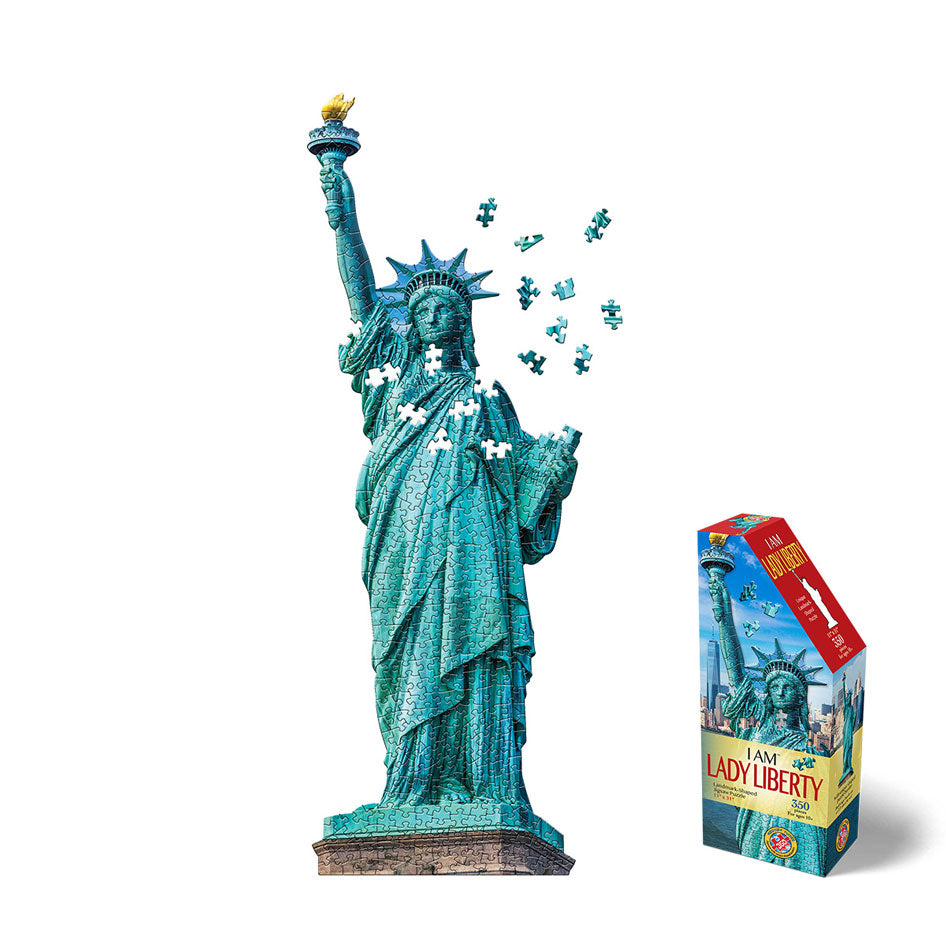 I Am Lady Liberty Shaped Jigsaw Puzzle