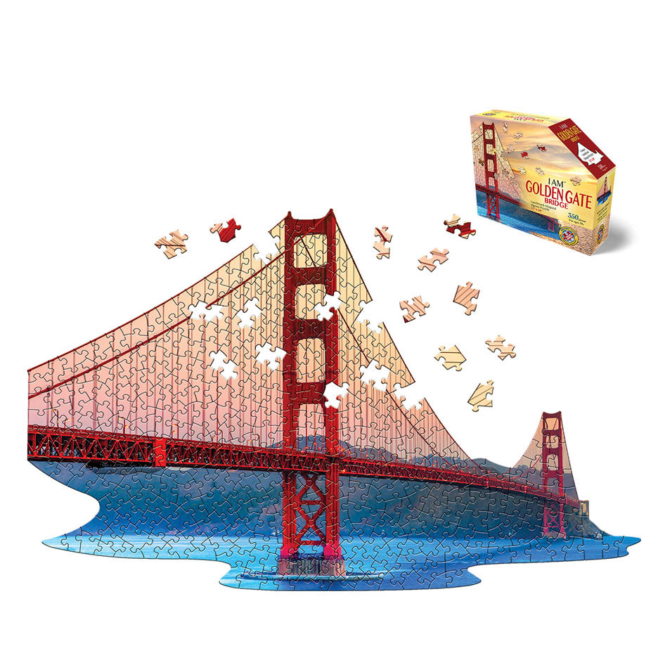 I Am Golden Gate Bridge Shaped Jigsaw Puzzle