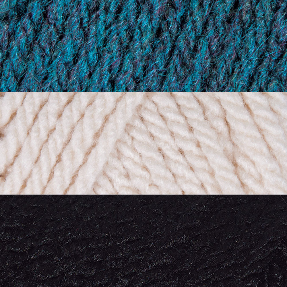 Chunky Plaid Crochet Blanket